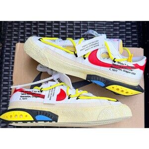 NIKE BLAZER LOW X OFF WHITE UNIVERSITY RED 6M/7.5W